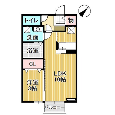 ノーブル千舟 A棟の物件間取画像